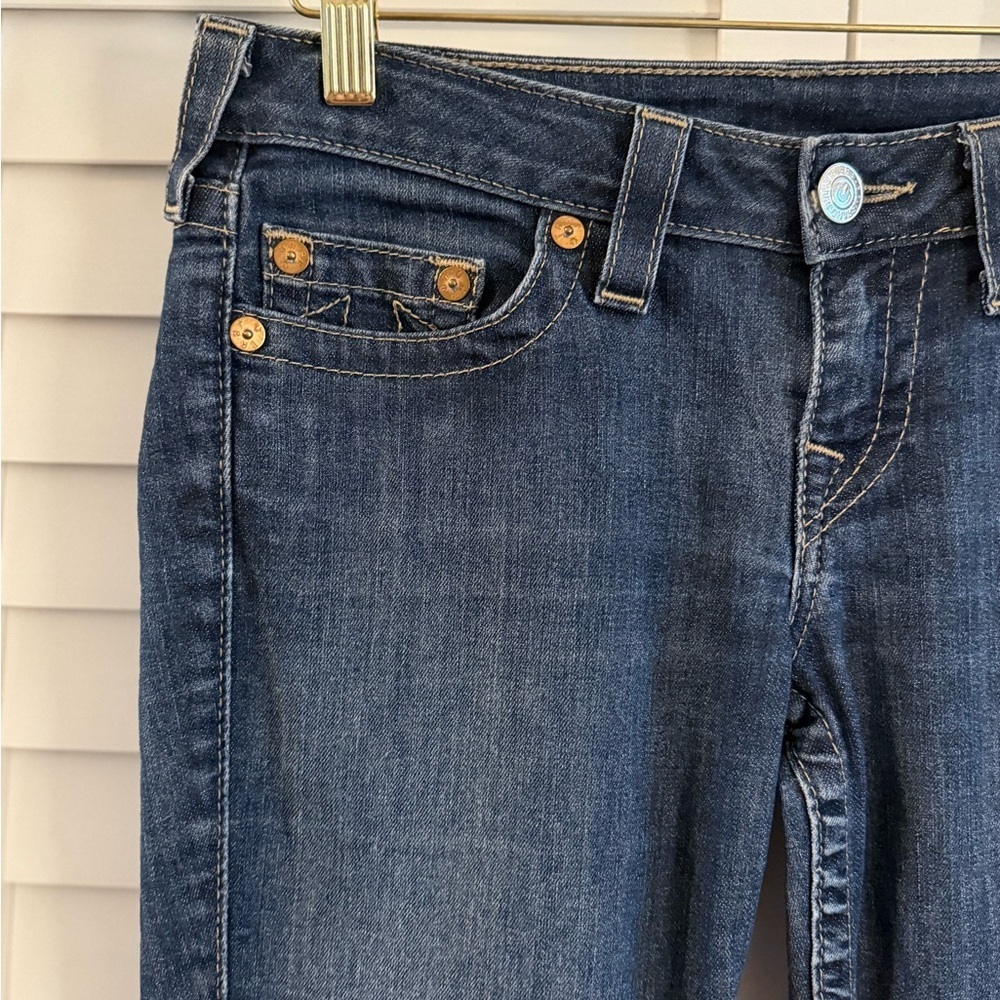 True Religion Women's Studded Blue Skinny Jeans Size 29 - Picture 5 of 13